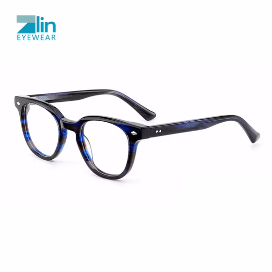 Cadres de lunettes optiques en acétate de spectacle optique de stratification vintage adaptés aux besoins du client durés