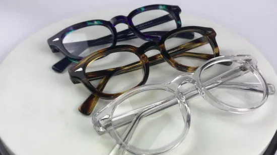 Cadre optique de lunettes de montures de lunettes en acétate de logo personnalisé (RT1085)
