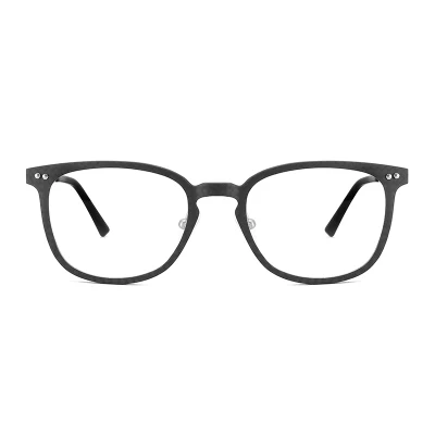 Monture optique de lunettes en fibre de carbone ultralégère et plus solide avec branches en métal